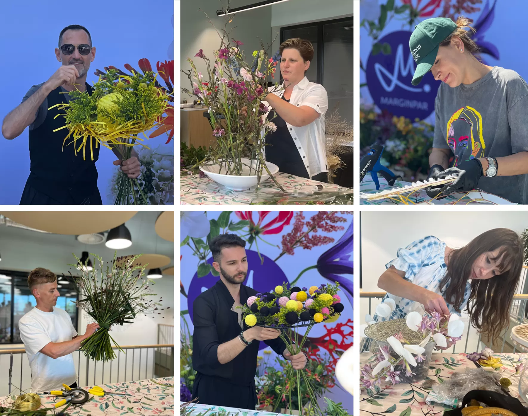 Floral Fundamentals Ambassadors give live demonstrations at Marginpar