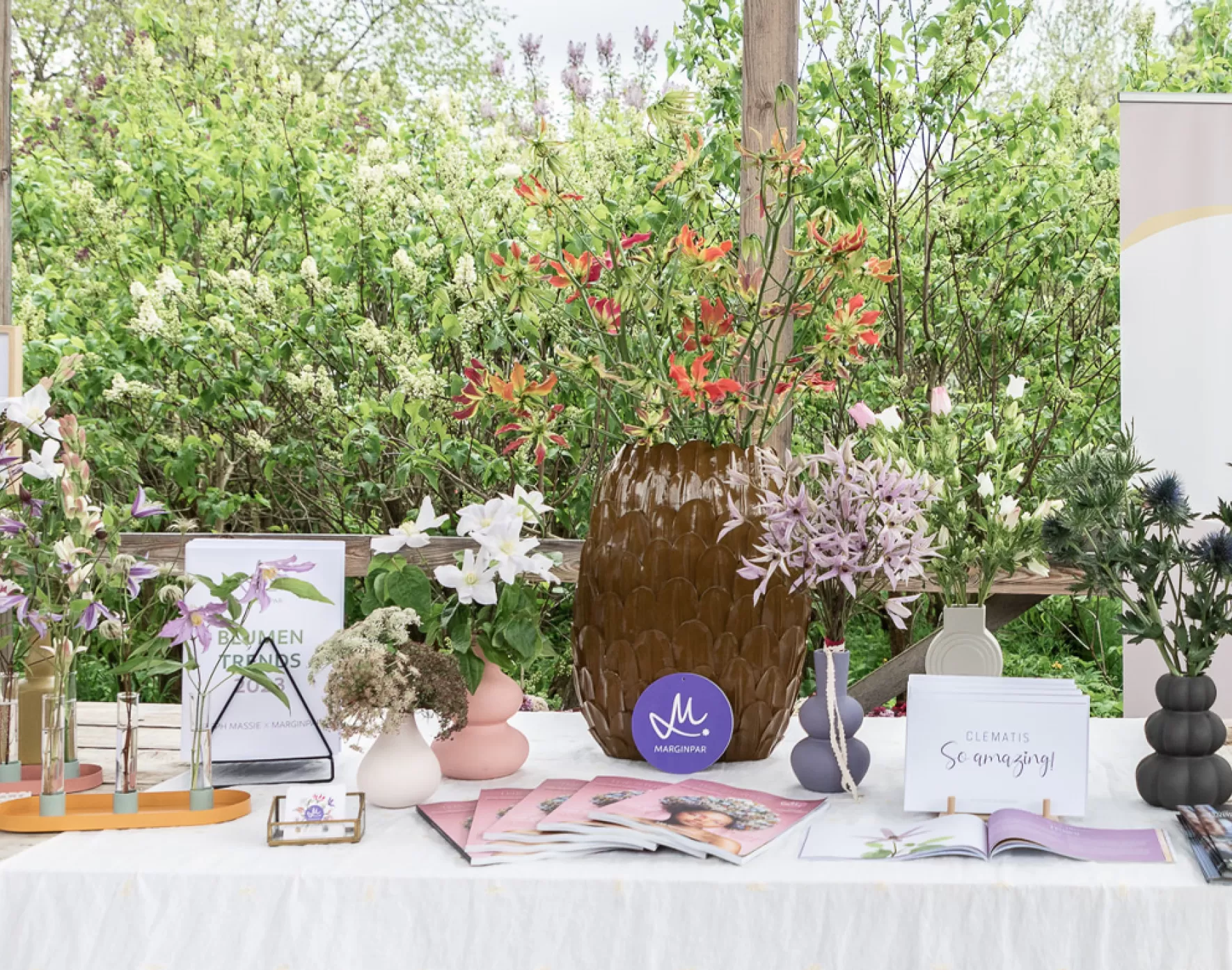 Marginpar stand at bridal flower fair of fleurametz in Germany