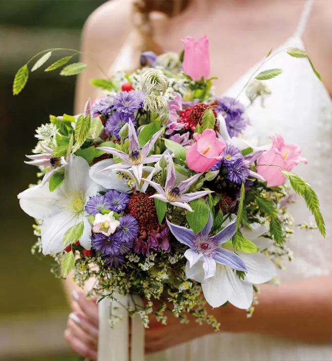 bruidsboeket Clematis