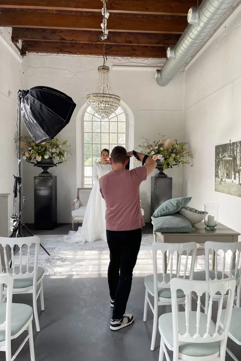 Behind the scenes - Wedding photoshoot