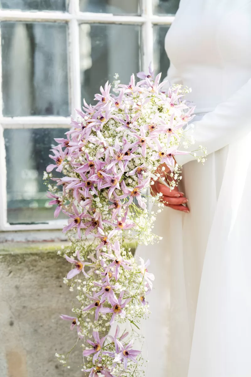 Wedding Bouquet - Clematis