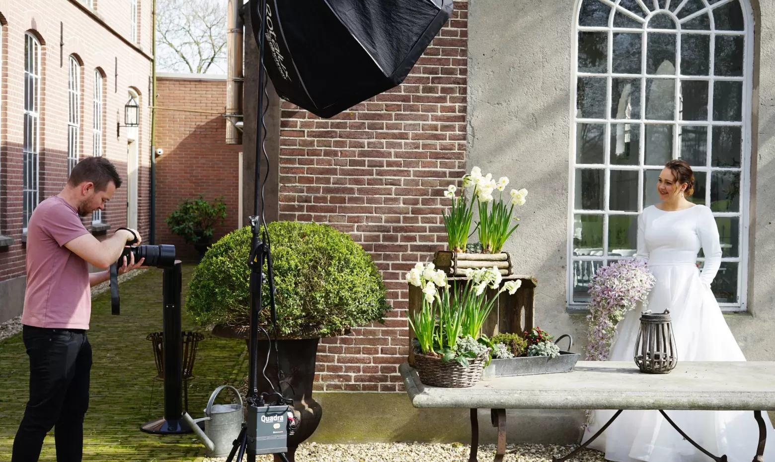 Behind the scenes - Floral photoshoot